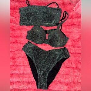 VS PINK shimmer bikini Medium